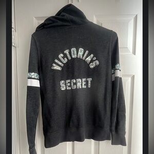 Victoria's Secret Charcoal Zip-Up Hoodie